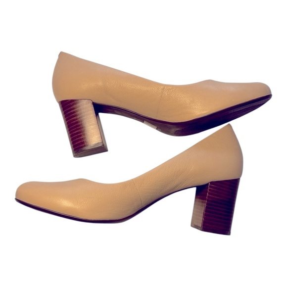 Marc Joseph leather tan block heel pump size 13 - Picture 4 of 9